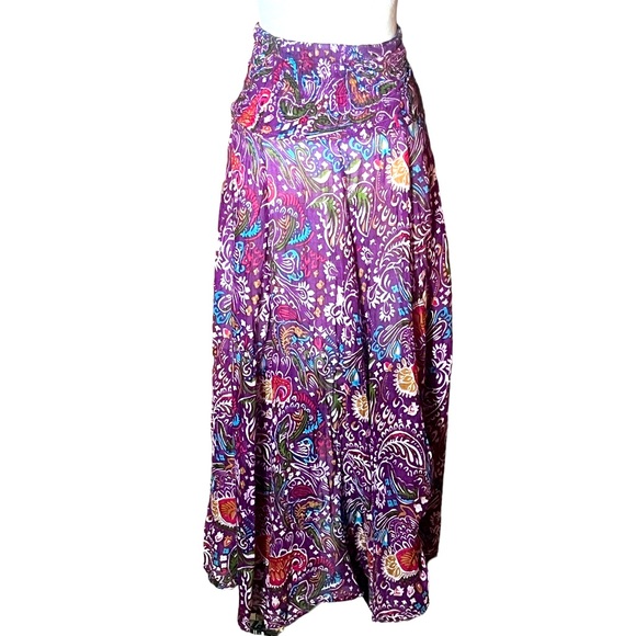 J.P. MATTIE PURPLE FLORAL BOHO SKIRT OR DRESS VERY GOOD CONDITION (S) - Picture 3 of 7